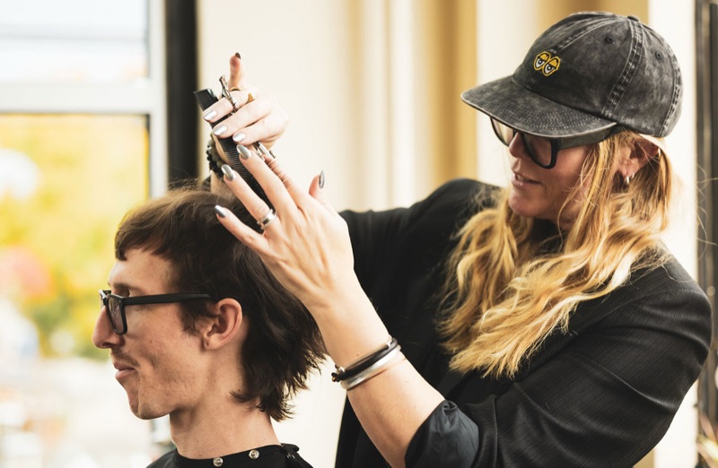 Stylist at work
