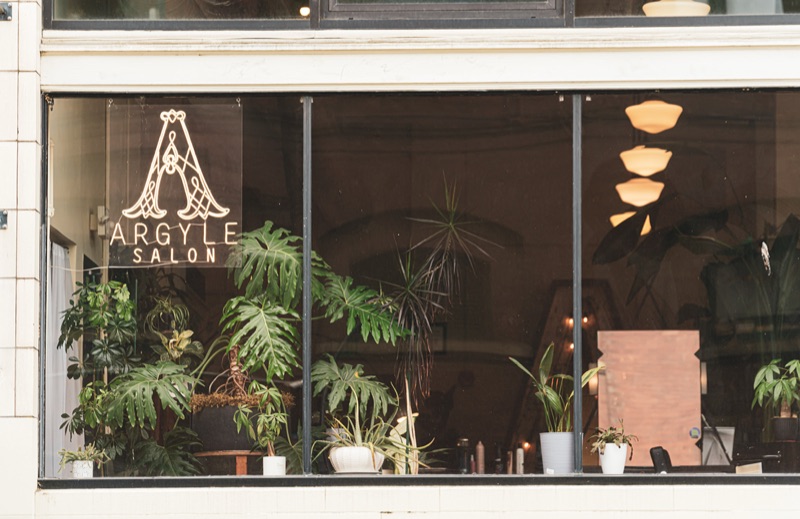 Salon window